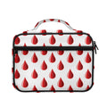 Red Blood Drop Pattern Print Briefcase Bible Bag