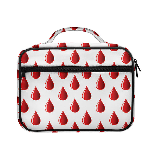 Red Blood Drop Pattern Print Briefcase Bible Bag