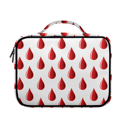 Red Blood Drop Pattern Print Briefcase Bible Bag