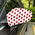 Red Blood Drop Pattern Print Car Side Mirror Covers