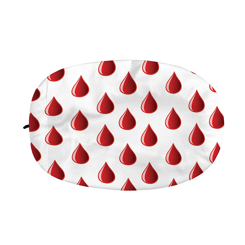 Red Blood Drop Pattern Print Car Side Mirror Covers