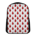 Red Blood Drop Pattern Print Casual Backpack