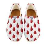 Red Blood Drop Pattern Print Casual Shoes