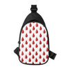 Red Blood Drop Pattern Print Chest Bag