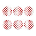 Red Blood Drop Pattern Print Coaster Set