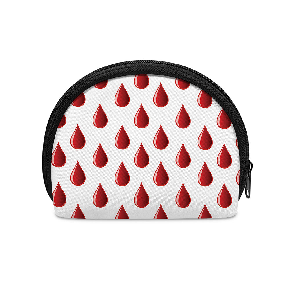 Red Blood Drop Pattern Print Coin Purse