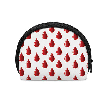 Red Blood Drop Pattern Print Coin Purse