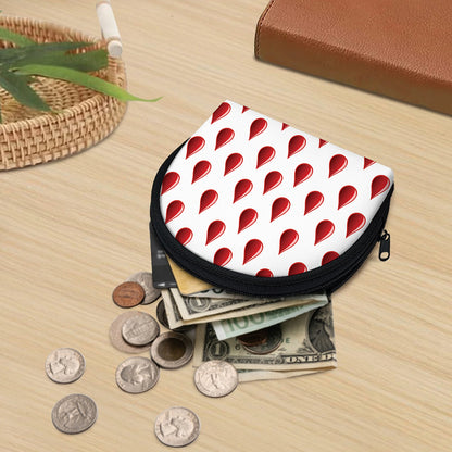 Red Blood Drop Pattern Print Coin Purse