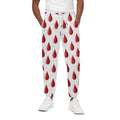 Red Blood Drop Pattern Print Cotton Sweatpants