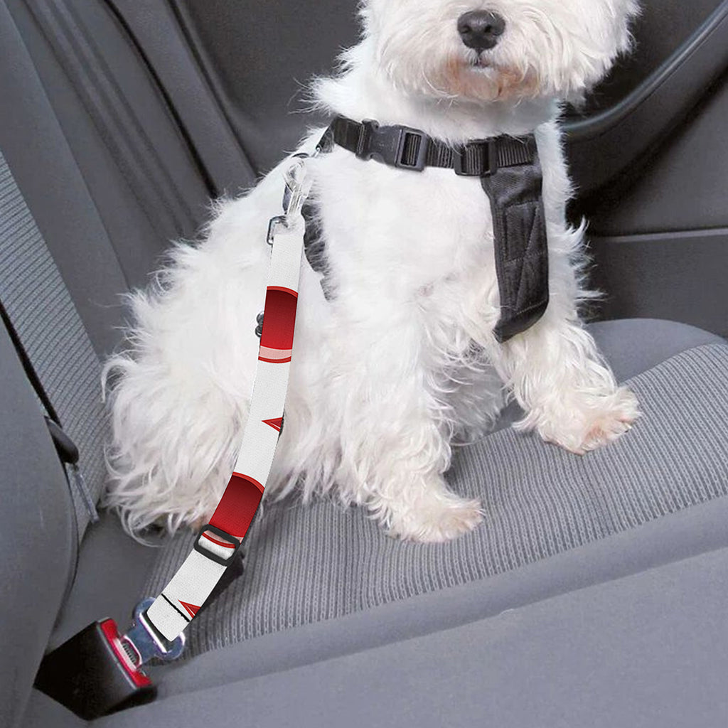 Red Blood Drop Pattern Print Dog Seat Belt