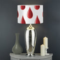 Red Blood Drop Pattern Print Drum Lamp Shade