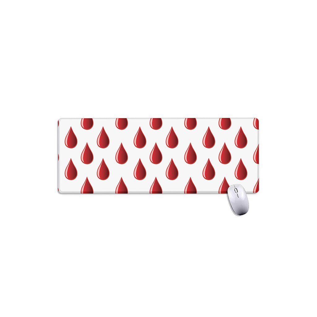 Red Blood Drop Pattern Print Extended Mouse Pad