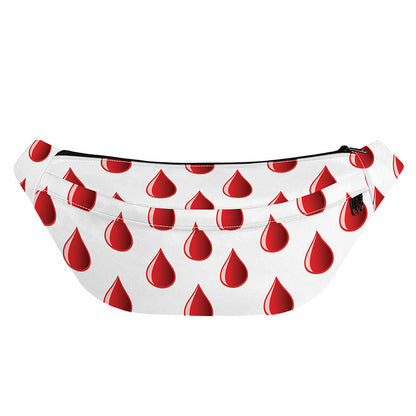 Red Blood Drop Pattern Print Fanny Pack