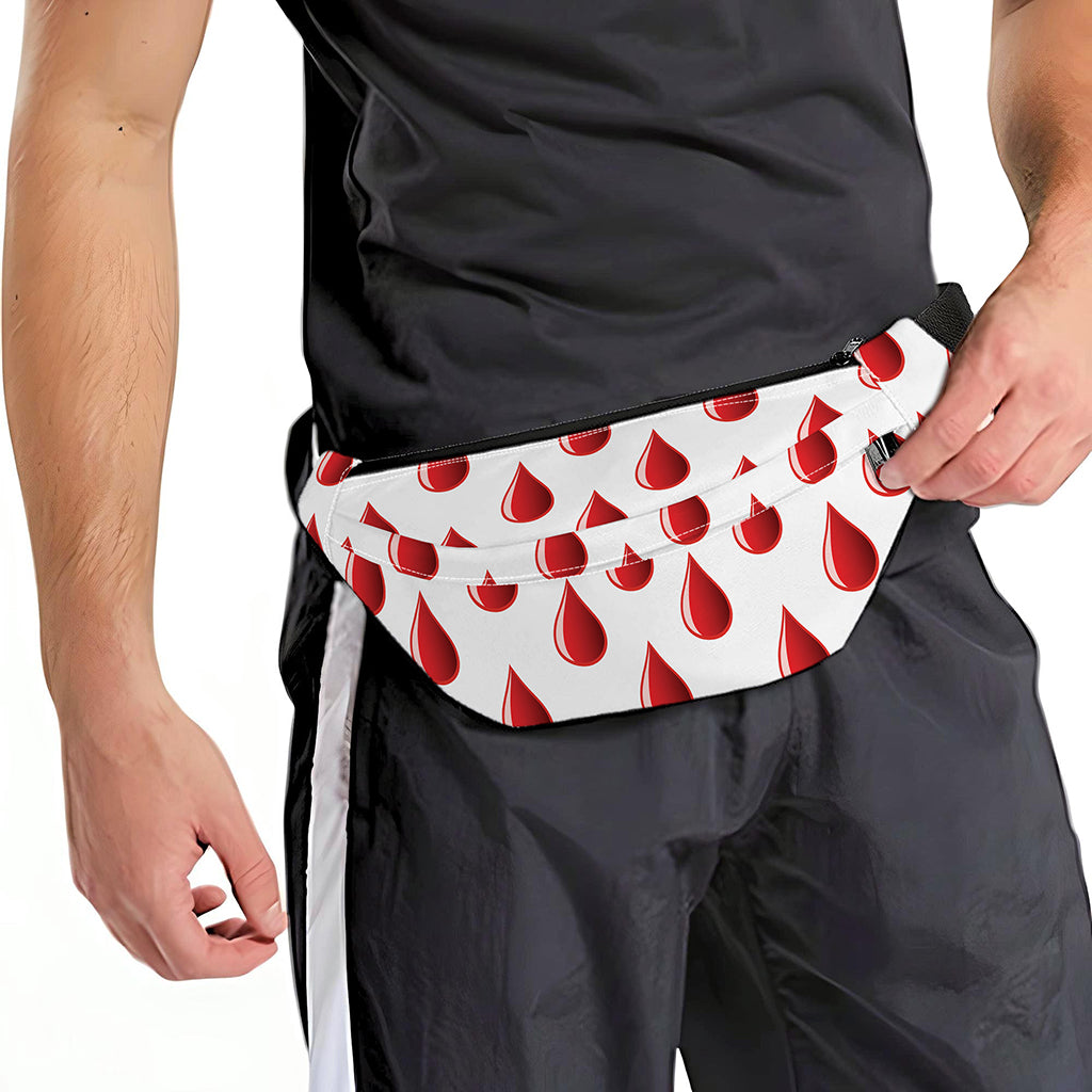 Red Blood Drop Pattern Print Fanny Pack