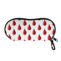 Red Blood Drop Pattern Print Glasses Case