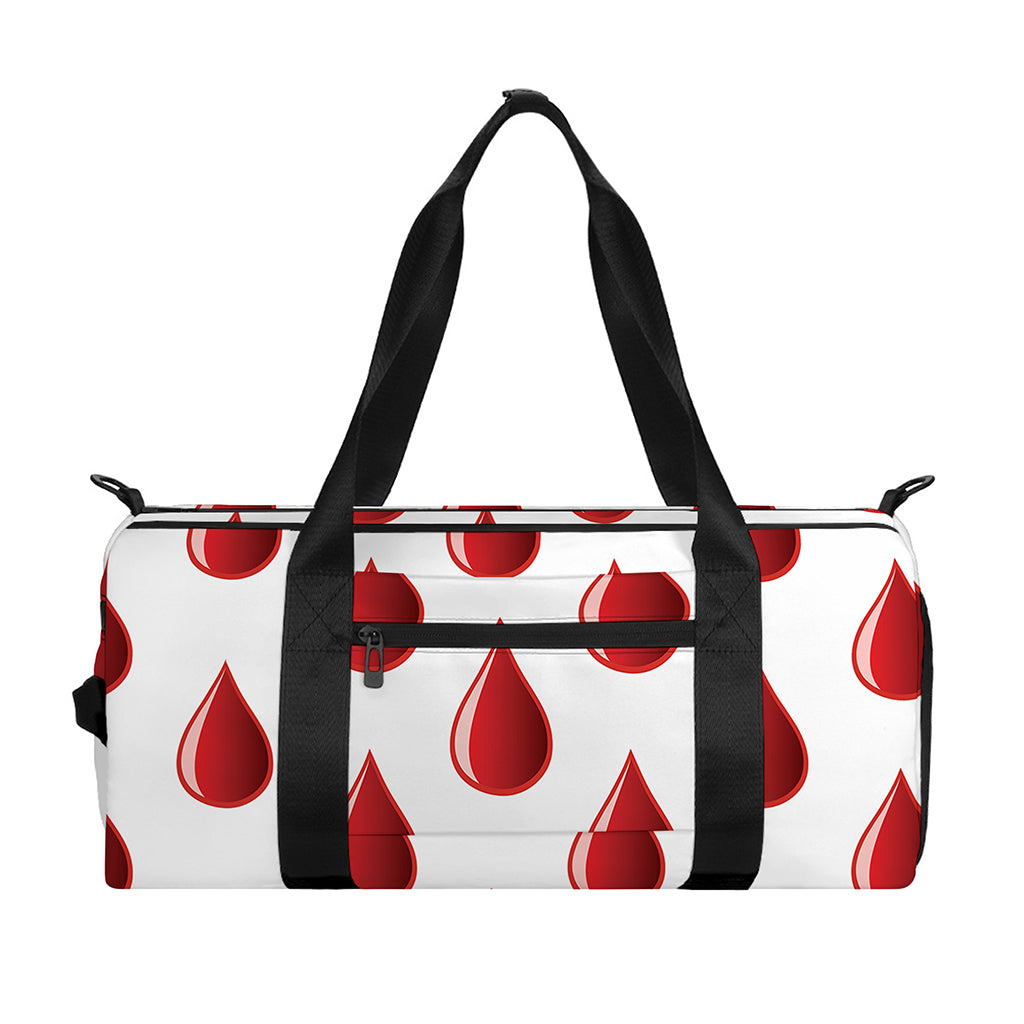 Red Blood Drop Pattern Print Gym Bag