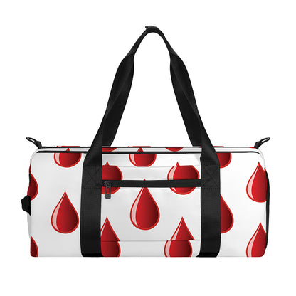 Red Blood Drop Pattern Print Gym Bag