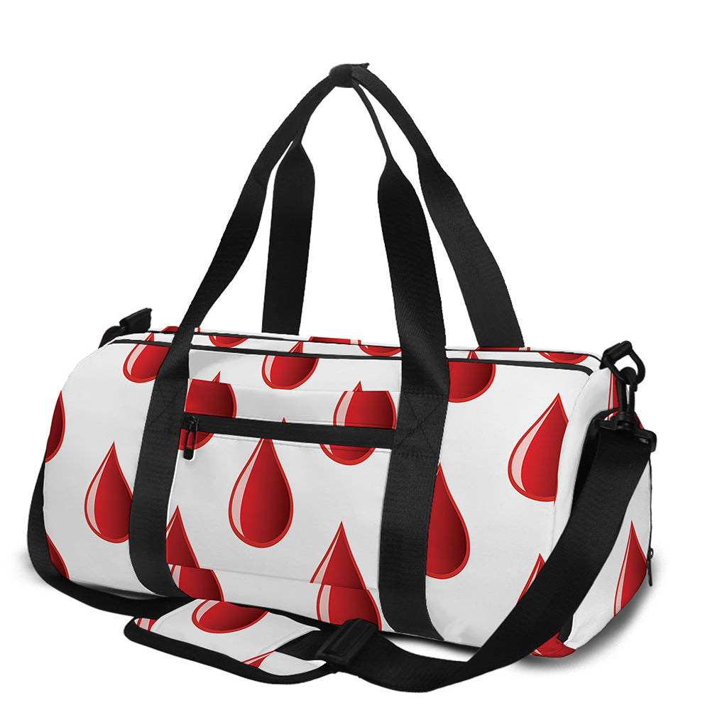 Red Blood Drop Pattern Print Gym Bag