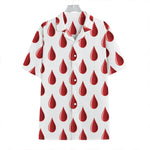 Red Blood Drop Pattern Print Hawaiian Shirt