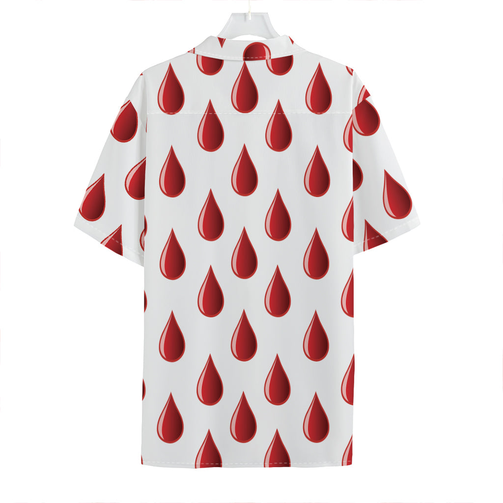 Red Blood Drop Pattern Print Hawaiian Shirt