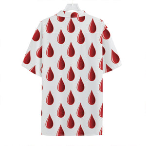 Red Blood Drop Pattern Print Hawaiian Shirt