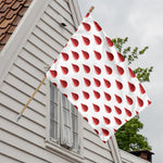Red Blood Drop Pattern Print House Flag