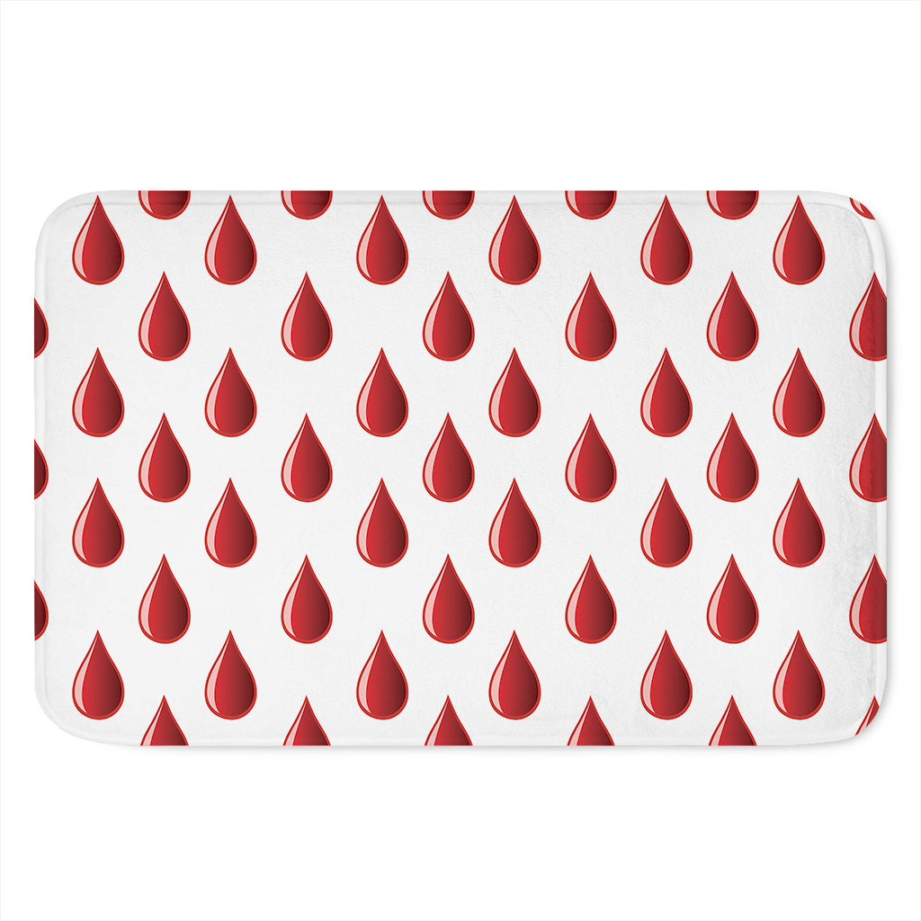 Red Blood Drop Pattern Print Indoor Door Mat