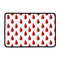 Red Blood Drop Pattern Print Kitchen Mat