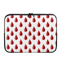 Red Blood Drop Pattern Print Laptop Sleeve