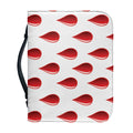 Red Blood Drop Pattern Print Leather Bible Cover