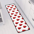 Red Blood Drop Pattern Print Long Kitchen Mat