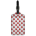 Red Blood Drop Pattern Print Luggage Tag