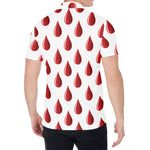 Red Blood Drop Pattern Print Men's Shirt