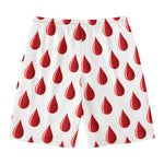 Red Blood Drop Pattern Print Men's Swim Trunks