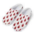Red Blood Drop Pattern Print Mesh Casual Shoes