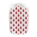 Red Blood Drop Pattern Print Mesh Laundry Hamper