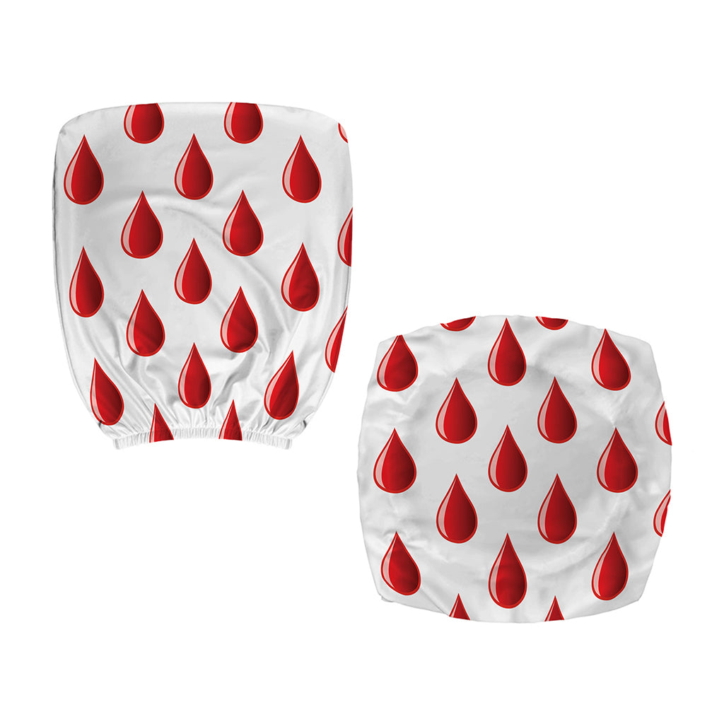 Red Blood Drop Pattern Print Office Chair Cover