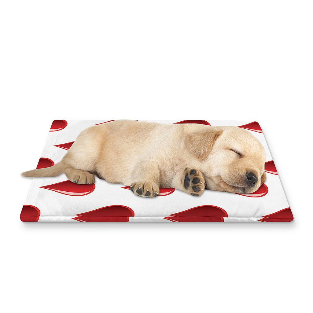 Red Blood Drop Pattern Print Pet Cooling Mat Cover