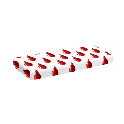 Red Blood Drop Pattern Print Piano Keyboard Cover