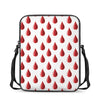 Red Blood Drop Pattern Print Rectangular Crossbody Bag