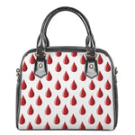 Red Blood Drop Pattern Print Shoulder Handbag