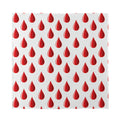 Red Blood Drop Pattern Print Silk Bandana