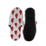 Red Blood Drop Pattern Print Slippers