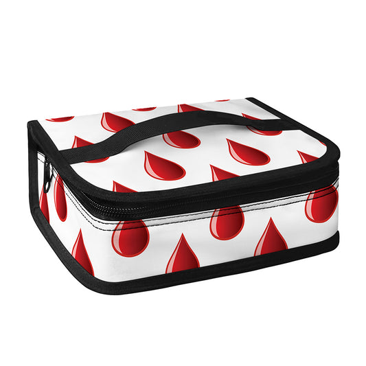 Red Blood Drop Pattern Print Small Lunch Bag