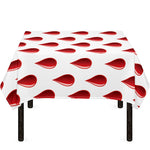 Red Blood Drop Pattern Print Tablecloth