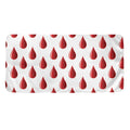 Red Blood Drop Pattern Print Towel