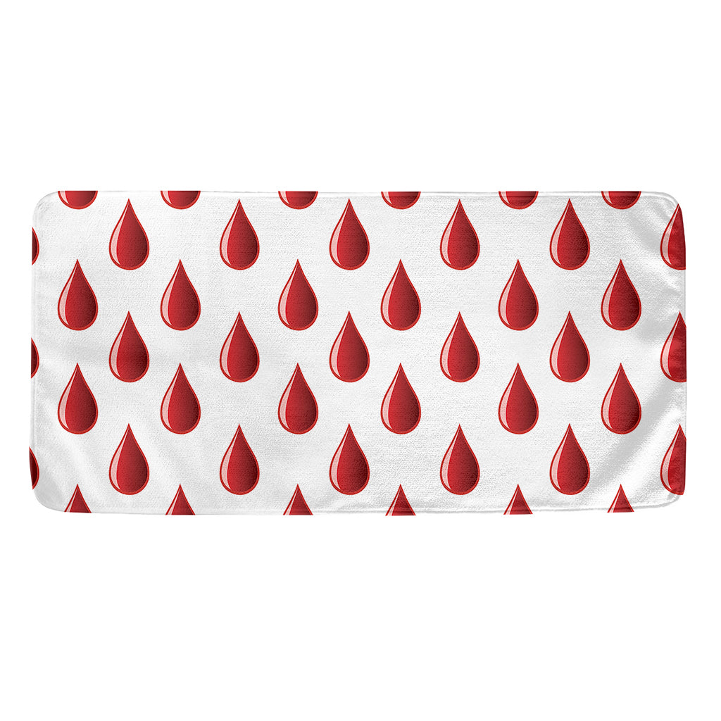 Red Blood Drop Pattern Print Towel