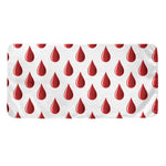 Red Blood Drop Pattern Print Towel
