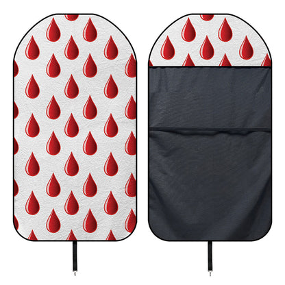 Red Blood Drop Pattern Print Waterproof Car Seat Cover