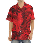 Red Blood Print Aloha Shirt